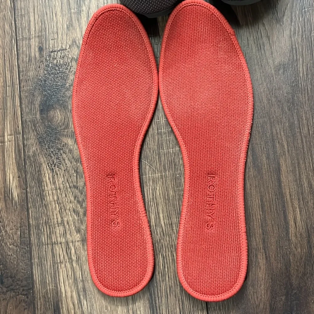 ROTHYS The Flat Pebble Gray Knit Rounded Toe Ballet Flats Slip On Shoes Size 9.5 - Image 5