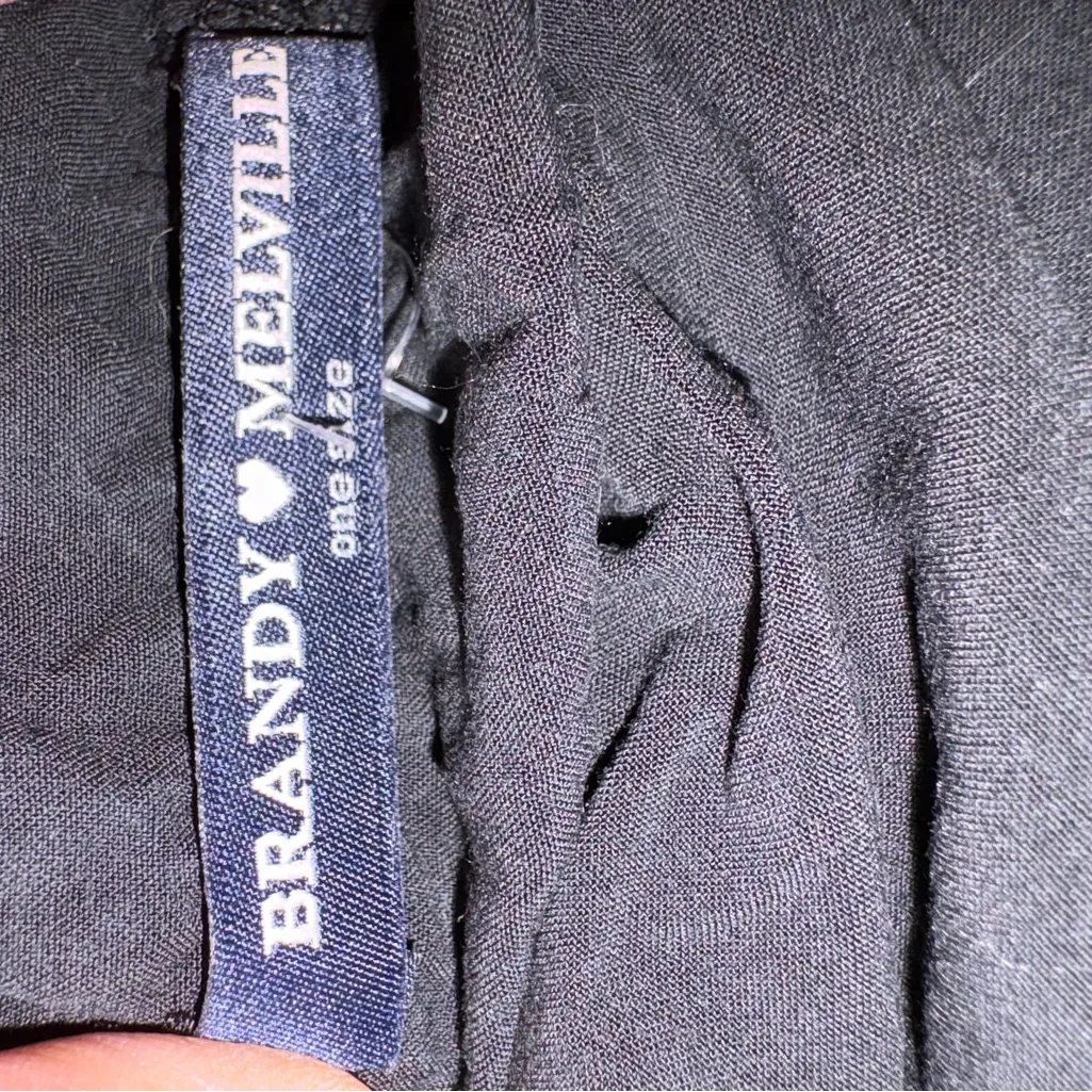 Brandy Melville Black Off-Shoulder Top - Image 3