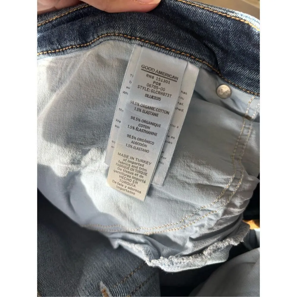 Good American GOOD LEGS CROP JEANS  Women’s Plus Size 24 - Image 3