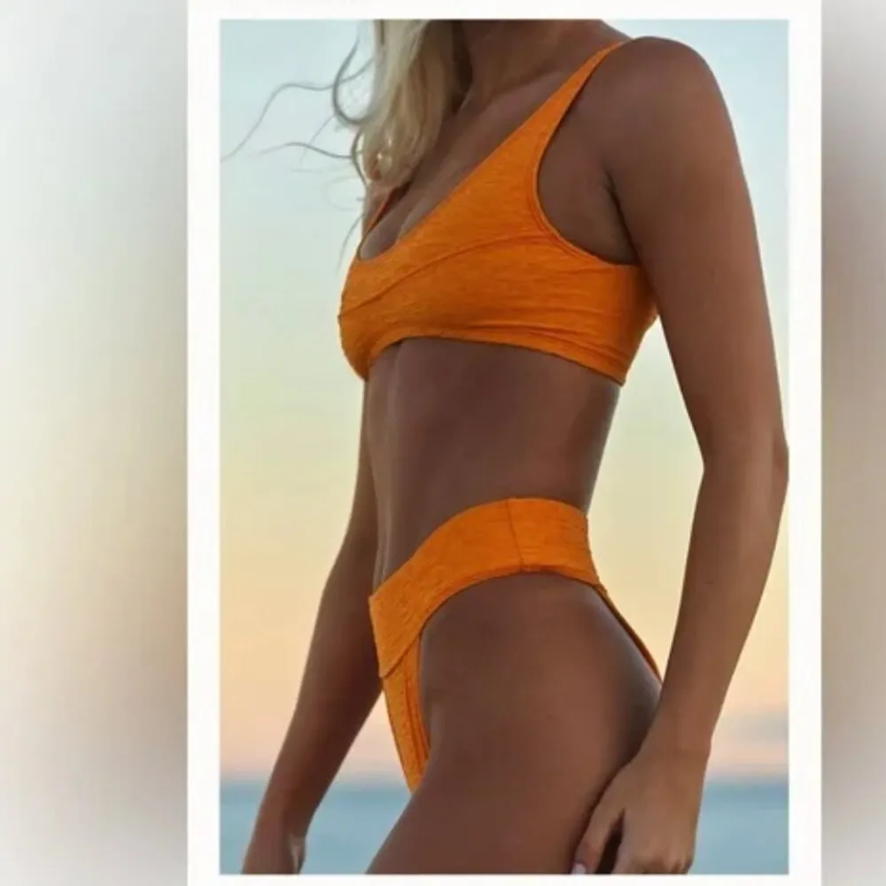 NEW FREE PEOPLE Beach WOMENS free-est Dylan High-Waist Bikini Bottoms - Image 3