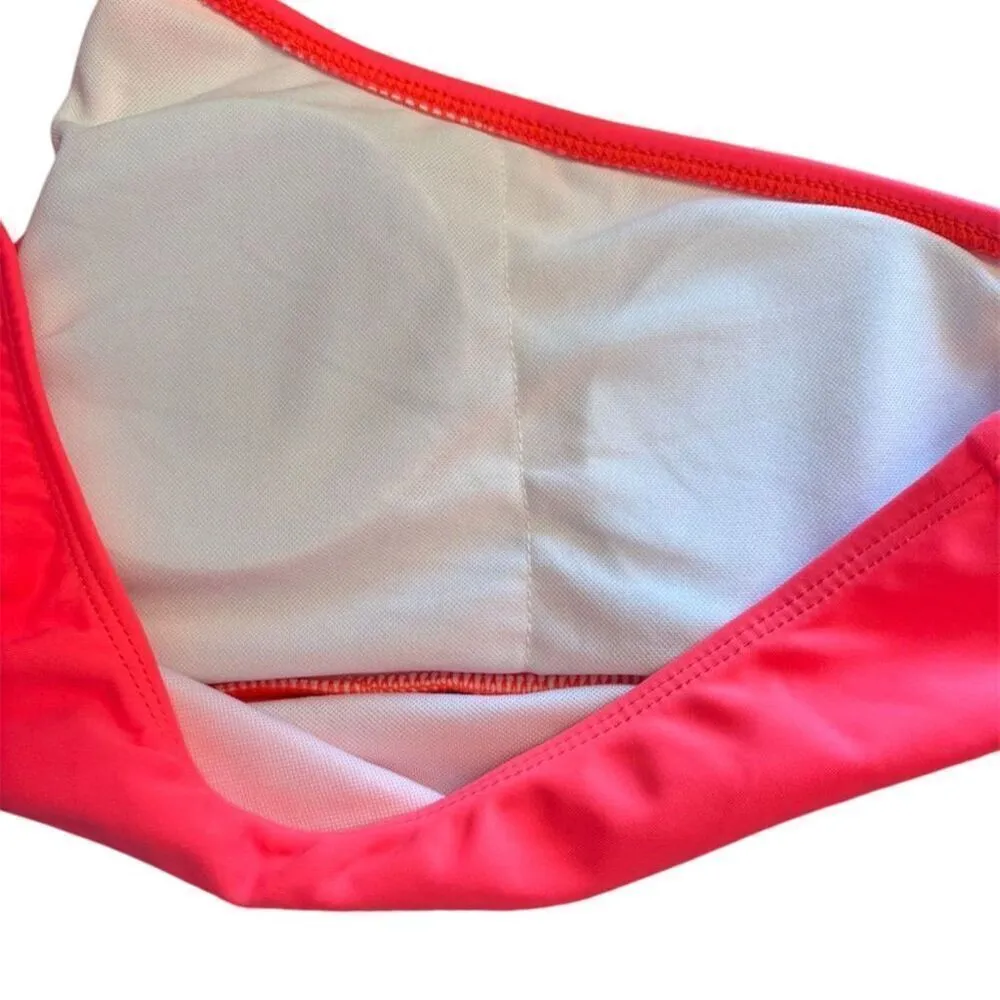 SHEIN Women's Small Neon Pink One-Shoulder Bikini Set 2 Piece - Image 4