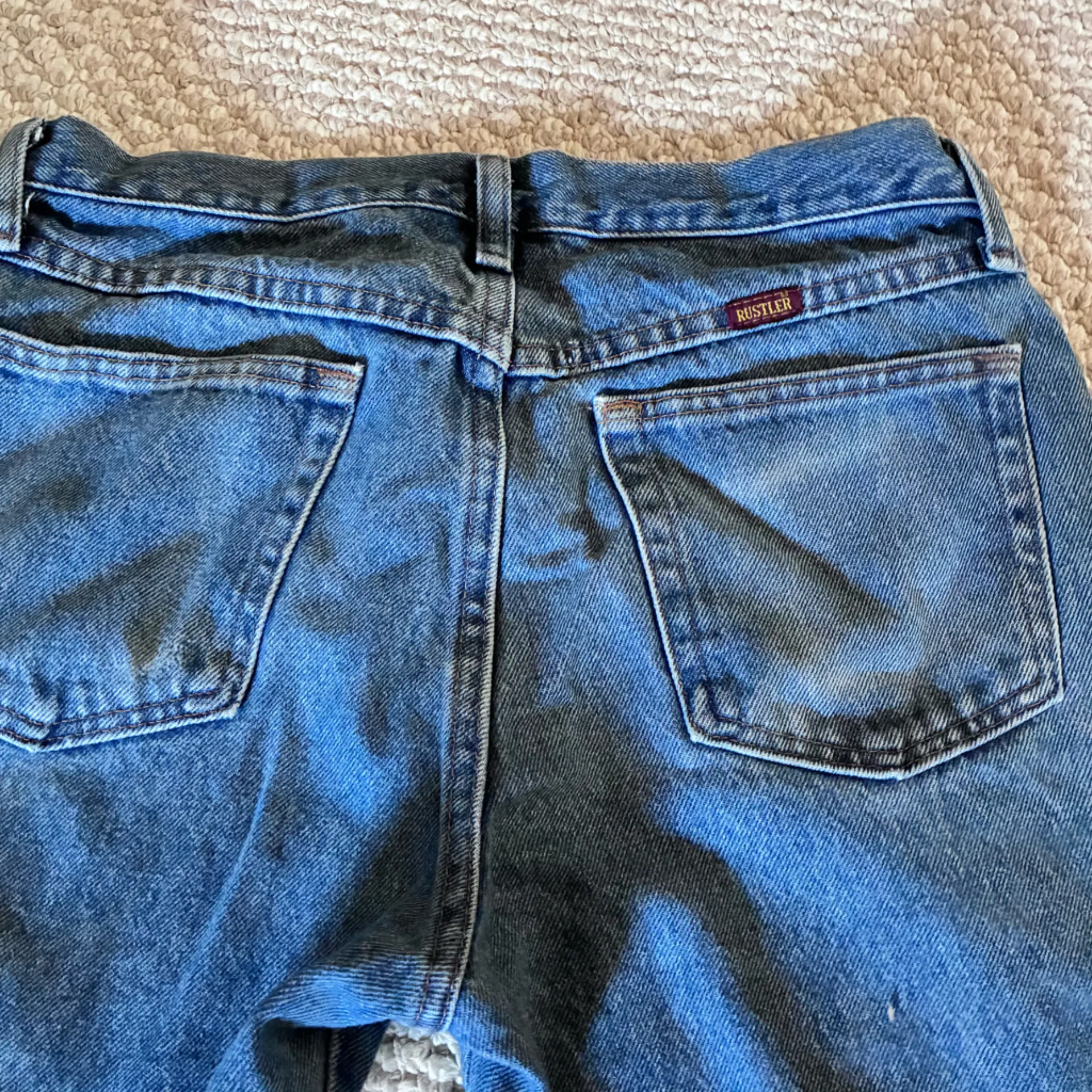 Rustler vintage denim Blue Jeans preloved (read description) - Image 2