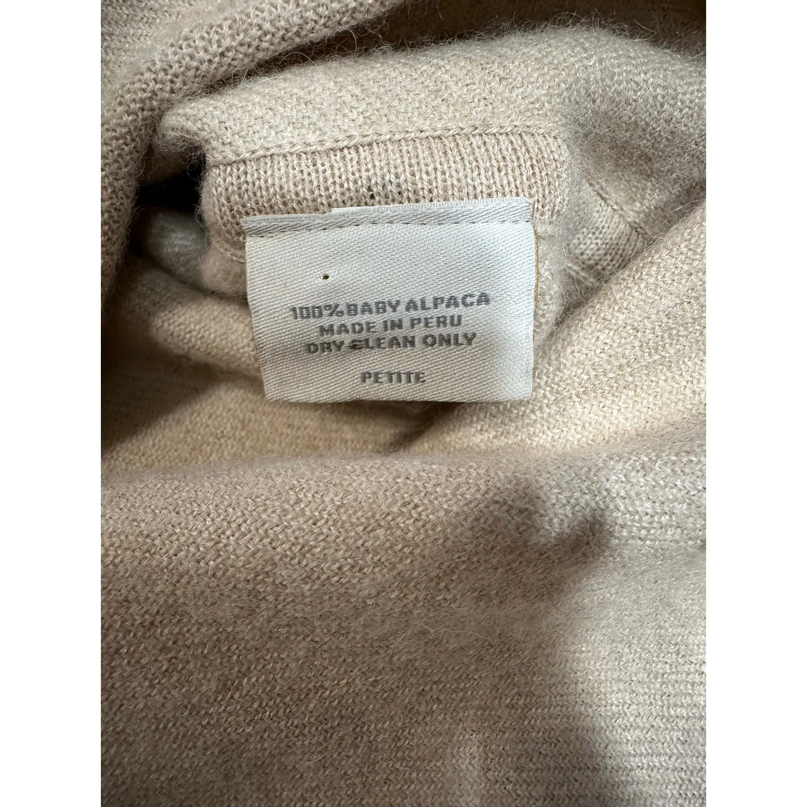 Baby Alpaca Sweater Top Women Petite Neutral Academia Twee Boxy Minimalist Light Size undefined - Image 2