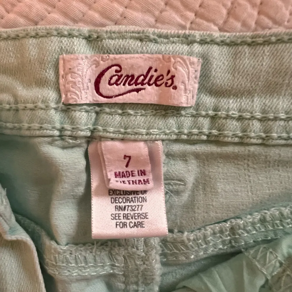 Candy’s mint jean shorts - Image 4