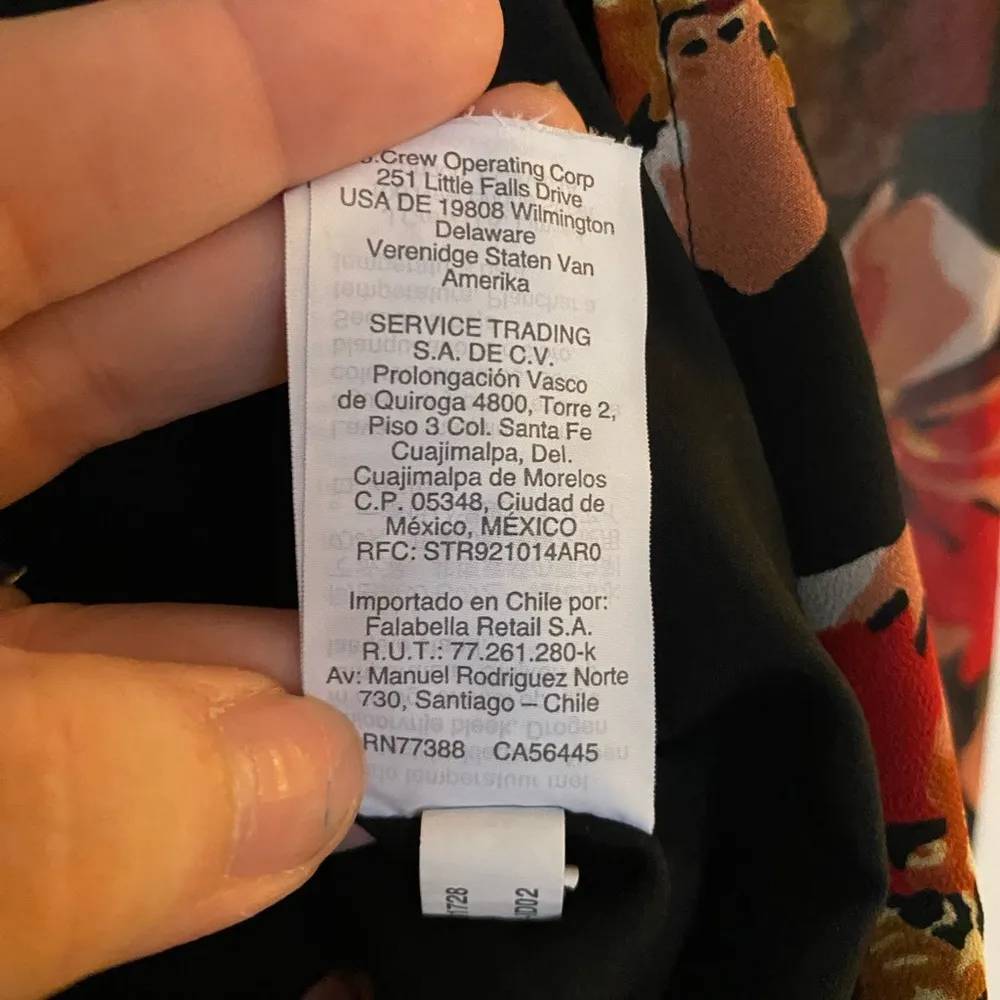 Madewell Effie Black Floral Wrap Top - Image 8