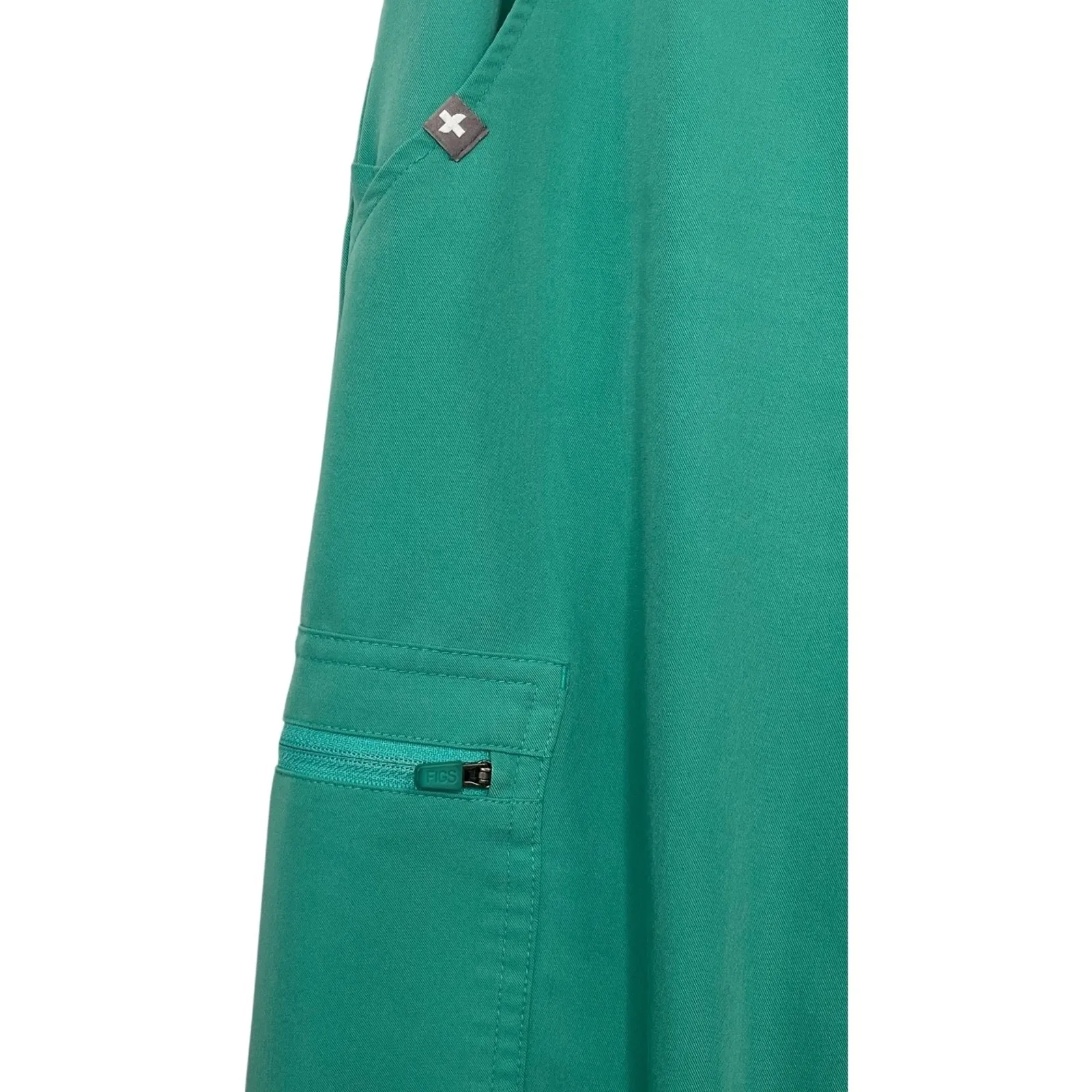 Figs Joggers Scrub Pants Women Small Green High Waist Zamora Technical Utility - Image 4