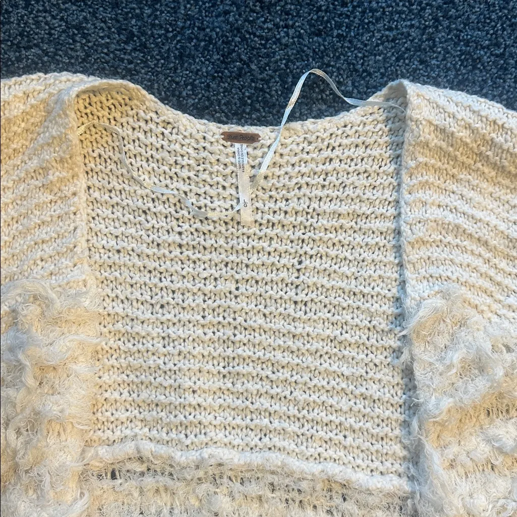 Free People Cream Textured vest NWOT boho large 
$138 - Image 2