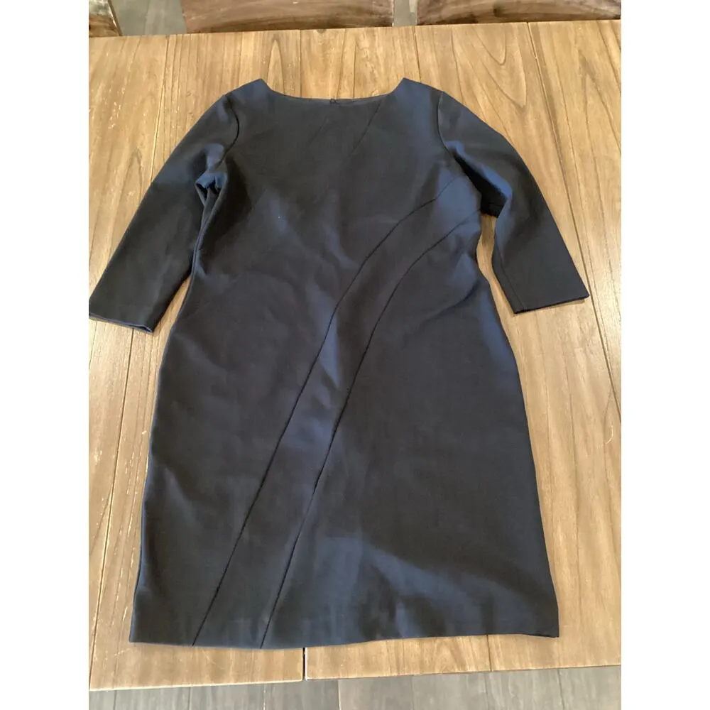 Doncaster Black Mini Shift Dress 3/4 Sleeve Formal Business Office Classic 14 - Image 5