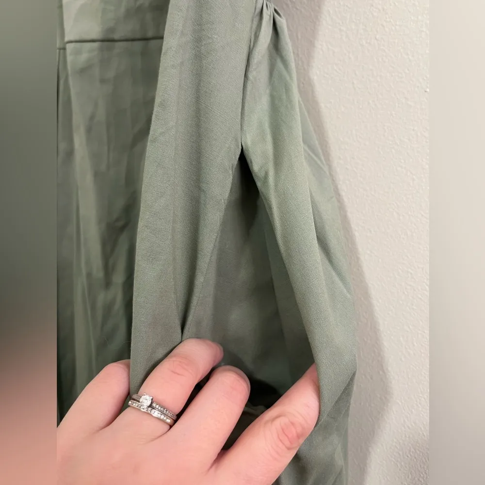 NWT Sofia Faiza Dress in Army Green OS Size M - Image 8