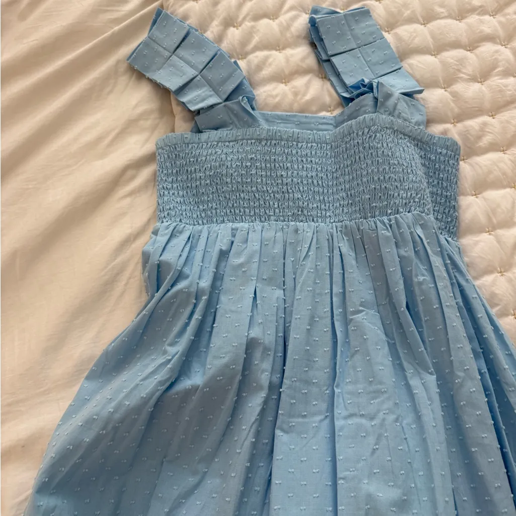 Lake Elegant Blue Sleeveless Dress - Image 6