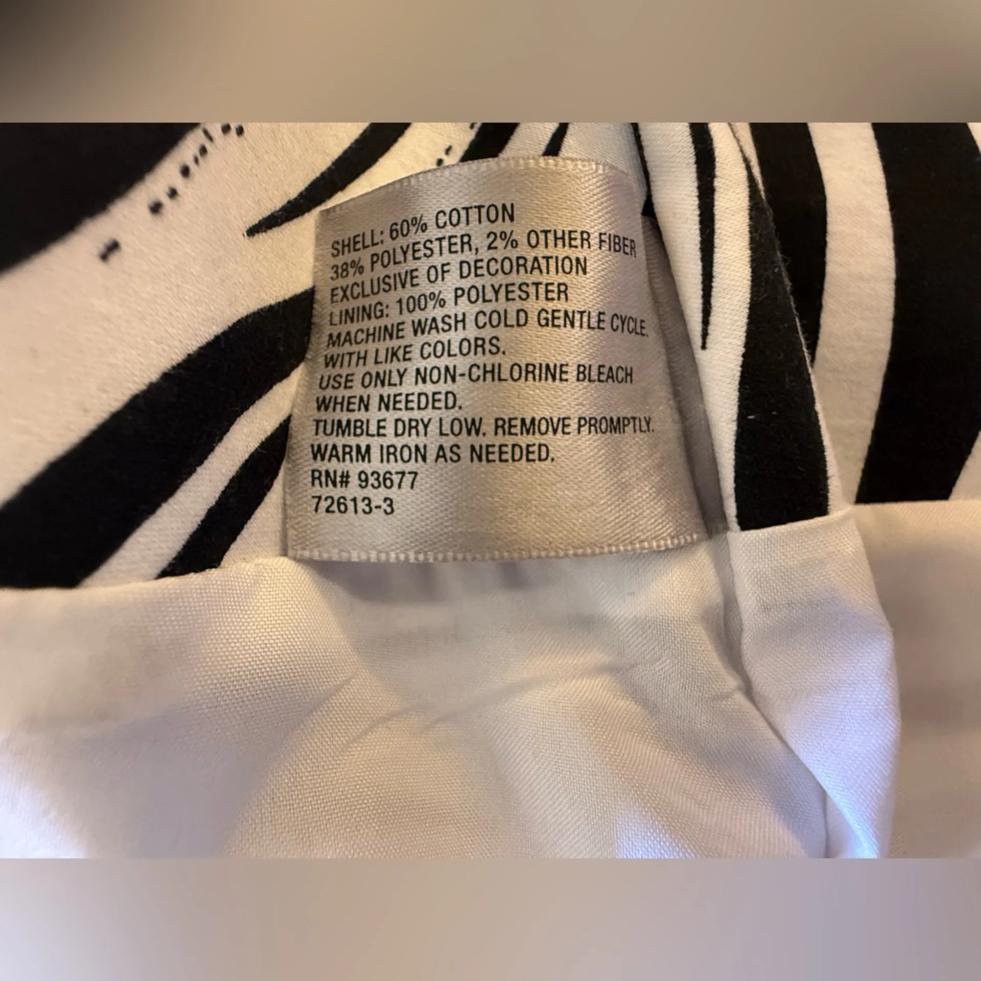 Worthington Black and White A-Line Mini Skirt Cocktail - Image 5