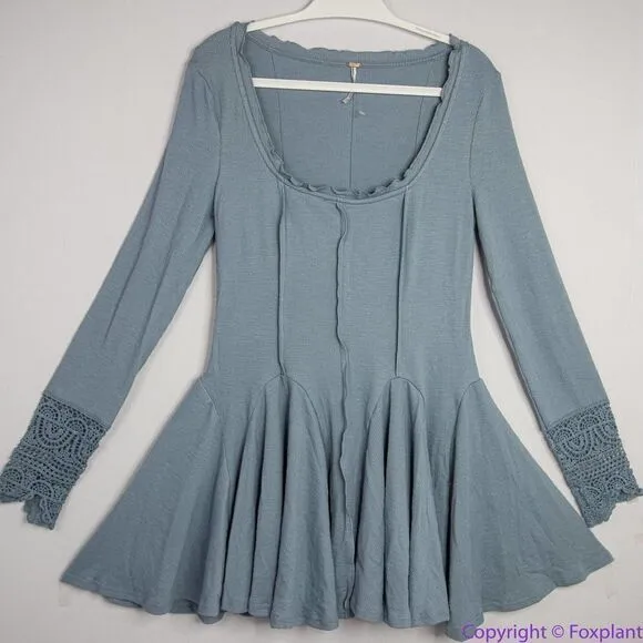 NEW Free People Little Love Thermal Mini Dress, XS‎ - Image 2