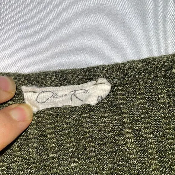 Olivia Rae Sage Green Ribbed‎ Tank Top Size S - Image 2