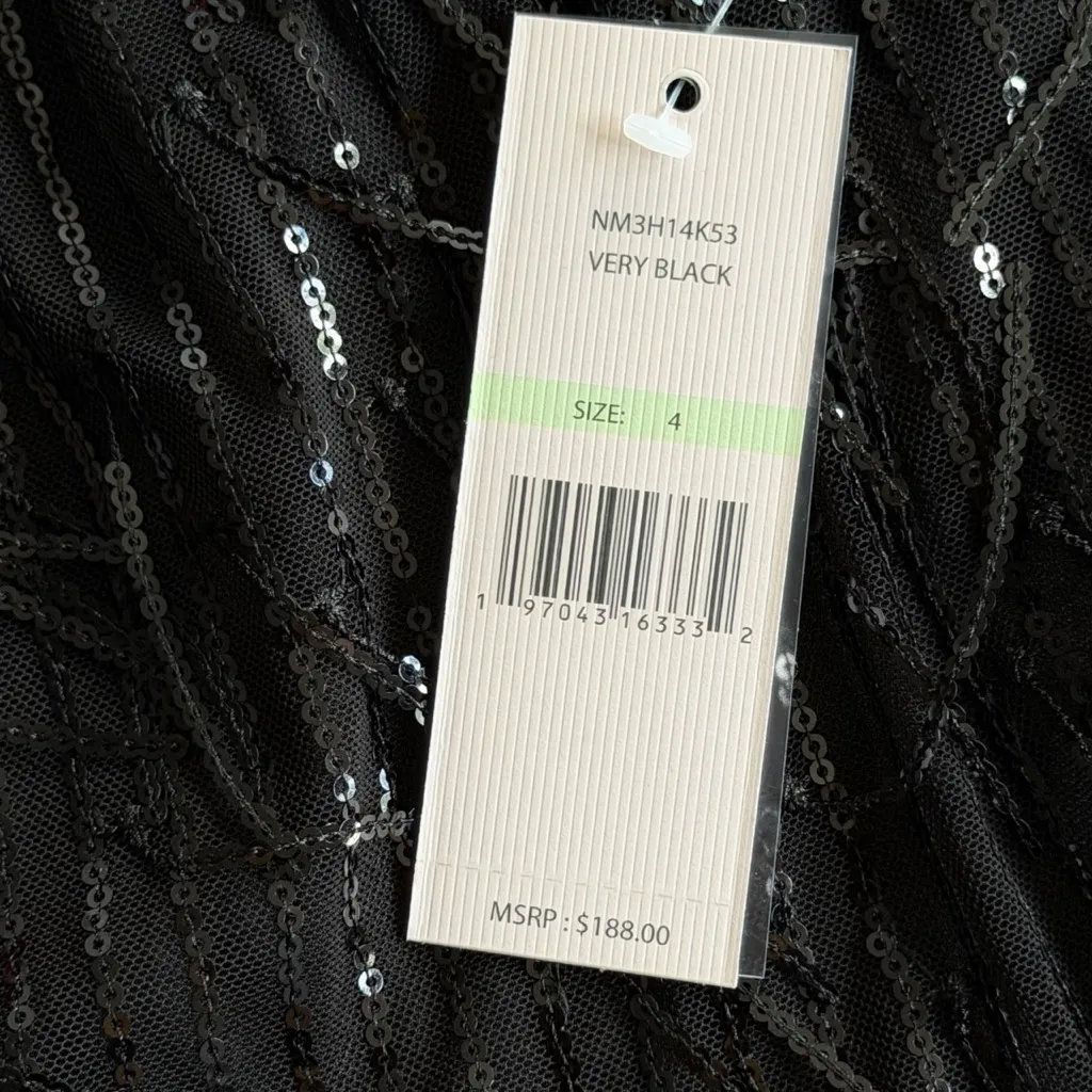 NANETTE NANETTE LEPORE
Sequin Fringed Mini Dress Sz 4 MSRP 188 - Image 8