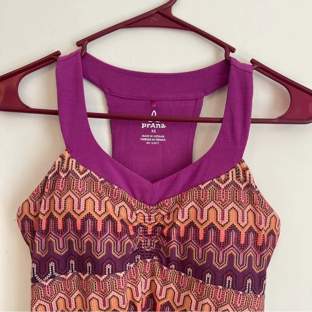 PrAna Shauna Racerback Dress in Ibiza Berry Rainbow XS - Image 3