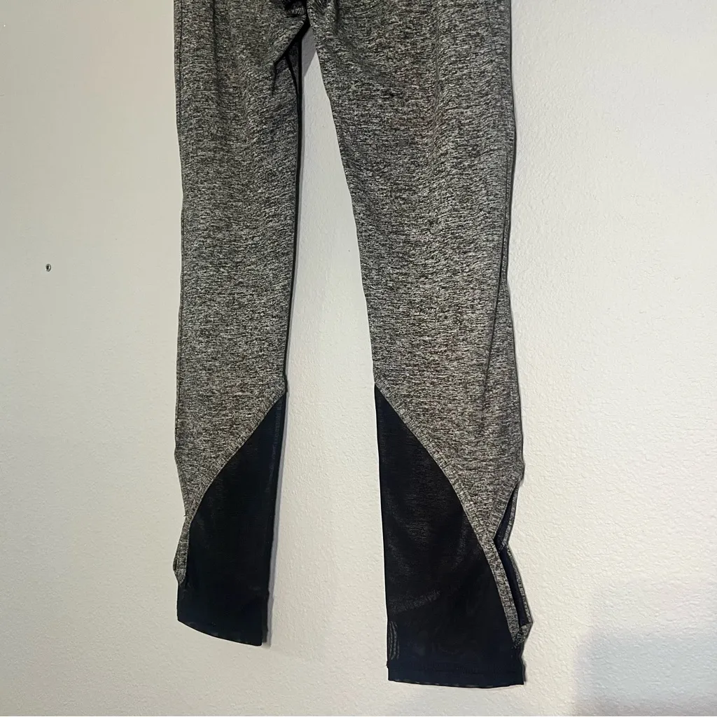 Free People FP Movement Ace Leggings Grey Gray Black Cut Out Midrise Size Small - Image 10