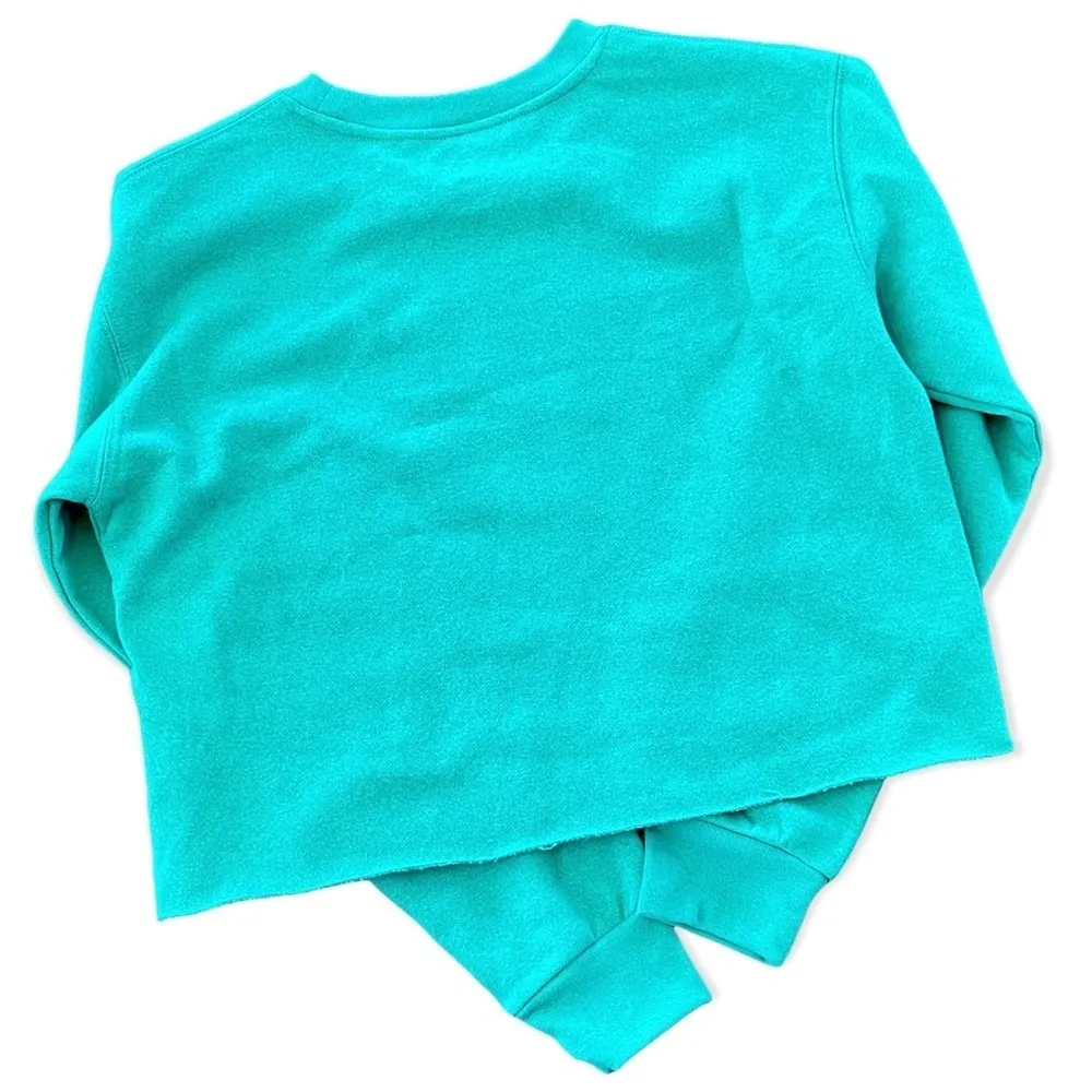 The Simpsons Christmas Xmas Santa Homer Simpson Cropped Crew Neck Green NWT Size undefined - Image 2