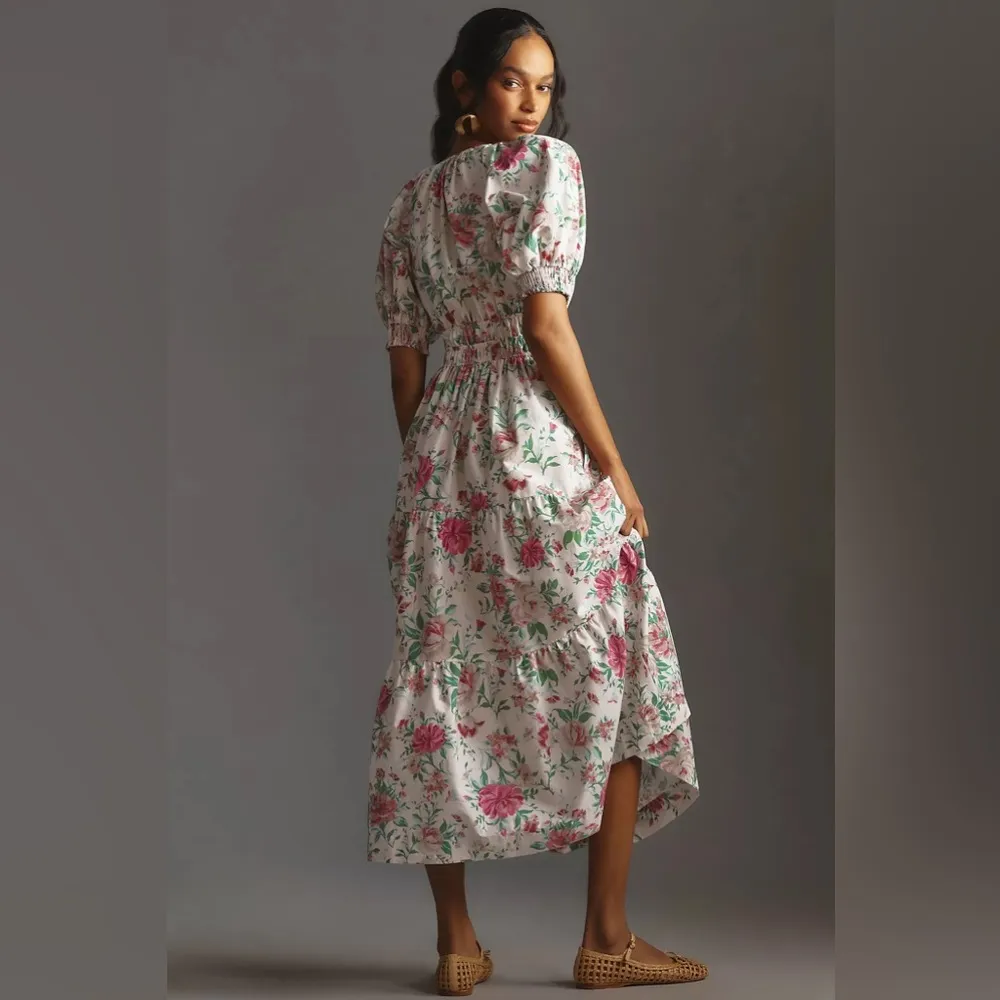 Anthropologie  The Somerset Maxi Dress: Puff-Sleeve Edition Size M NWT - Image 2