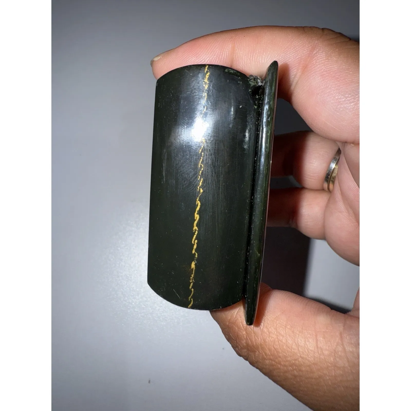 Vintage Palex Miniature Handmade Russian Lacquer Keepsake Jewelry Box Trinket Q Black - Image 6