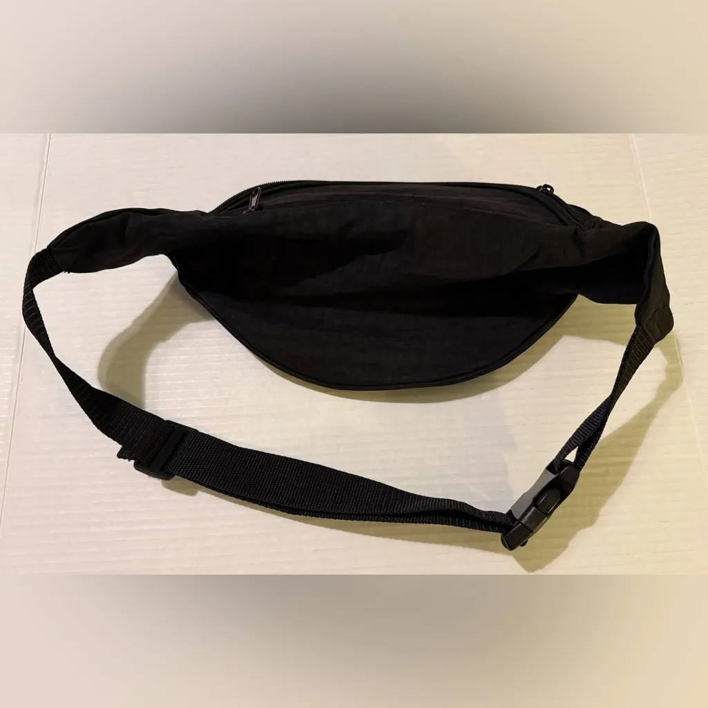 Busch Gardens Black Vtg Embroidered Animal Letters Fanny Pack Bag Crossbody NWOT - Image 3