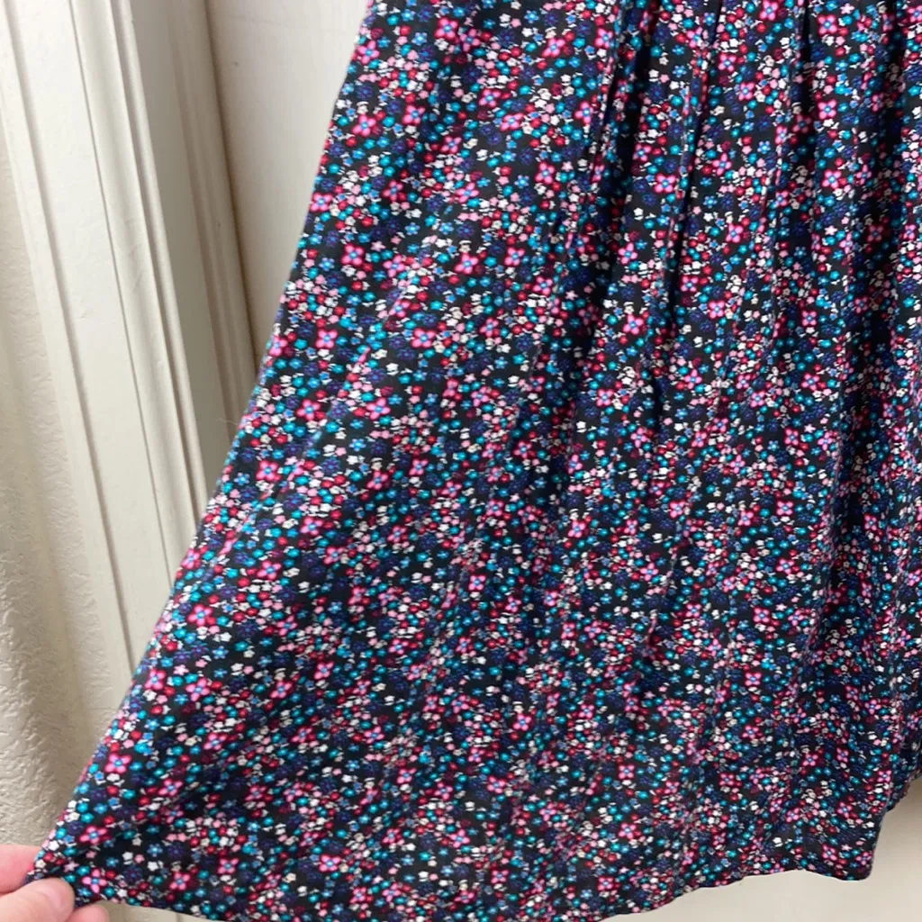 Kirra Vintage Navy Blue Ditsy Floral Print Sleeveless Dress A154 - Image 8