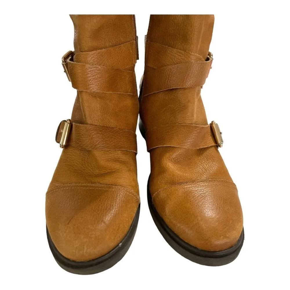 BCBG Marisol Cognac
Stardust Leather Tall Boots -
Size 11B - Image 7