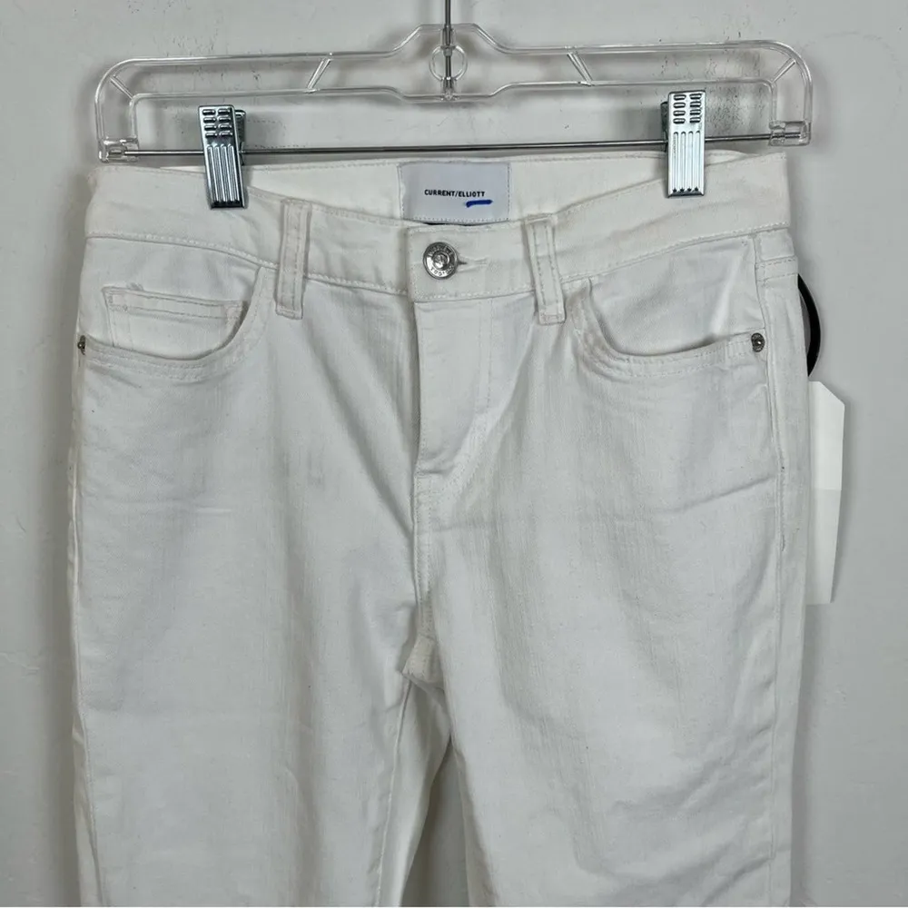 Current/Elliott The Stiletto Jeans in Clean White - Image 3