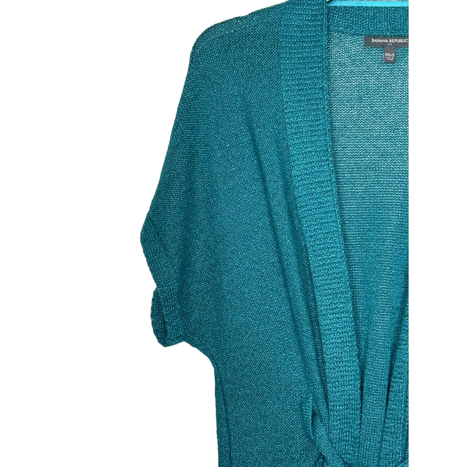 Banana Republic Women's Sweater Wrap Open Front Tie Wool Stretch Cardigan XS/S‎ - Image 4