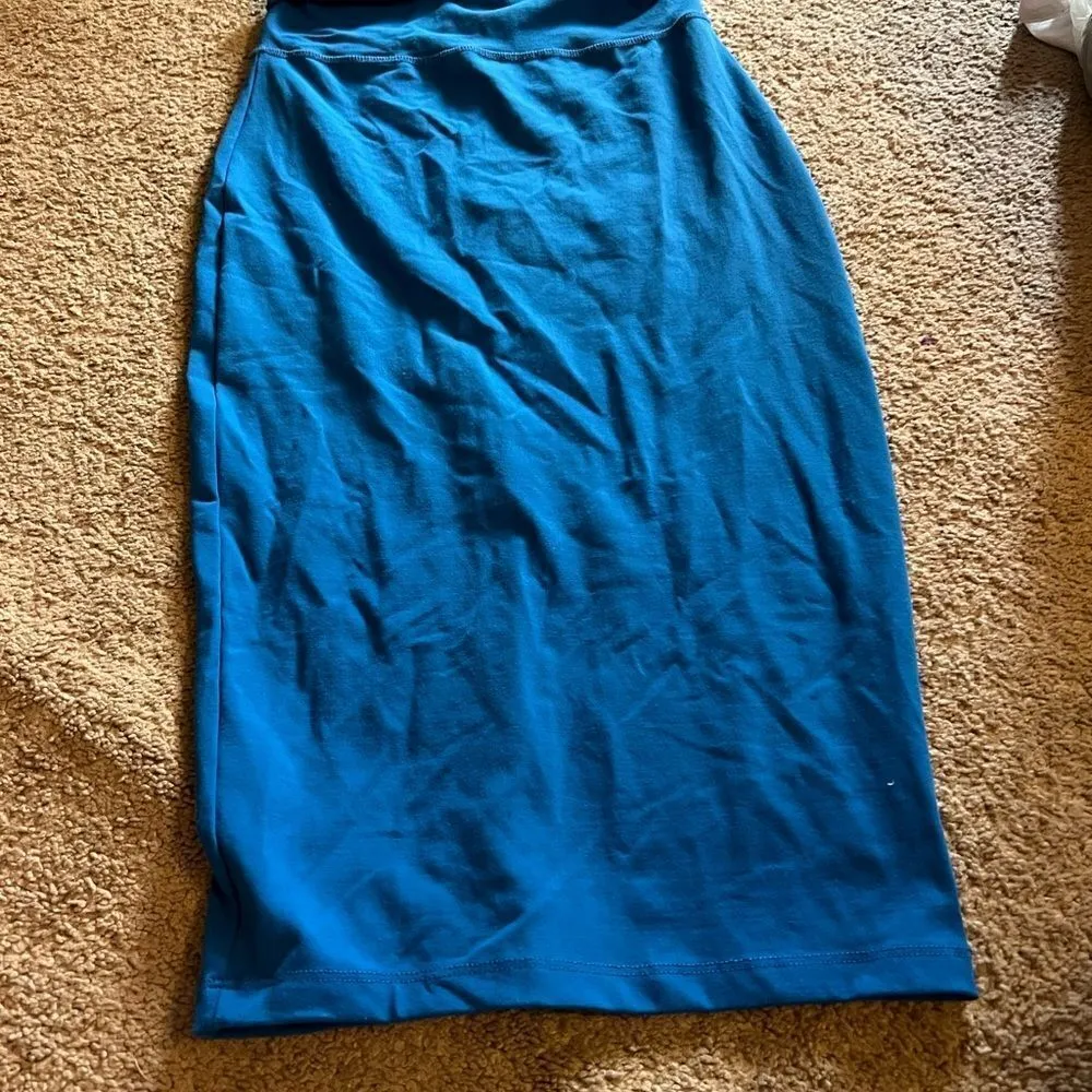 Bebe  blue maxi skirt xs - Image 3