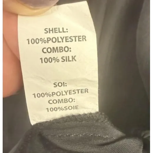 Ramy Brook Ginger Top Womens Large Pleated Sheer Long Sleeve Silk Detail Blouse - Image 4