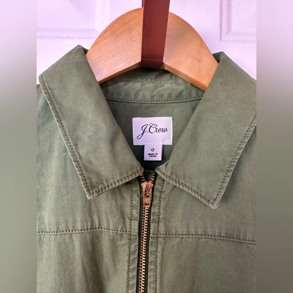 J. Crew Zip-front Chino Romper - Image 4