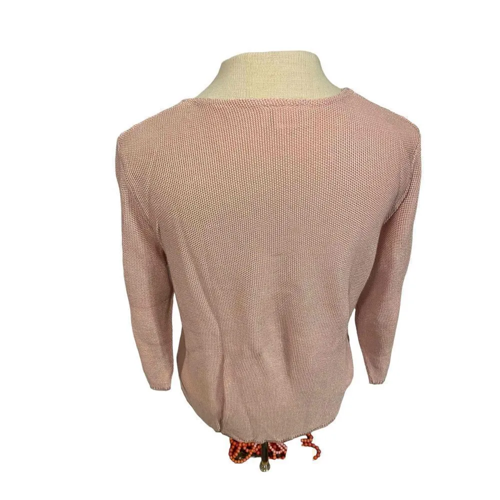 Sarah Arizona size XL rose colored
Vneck sweater made of imported yarn Pink - Image 2