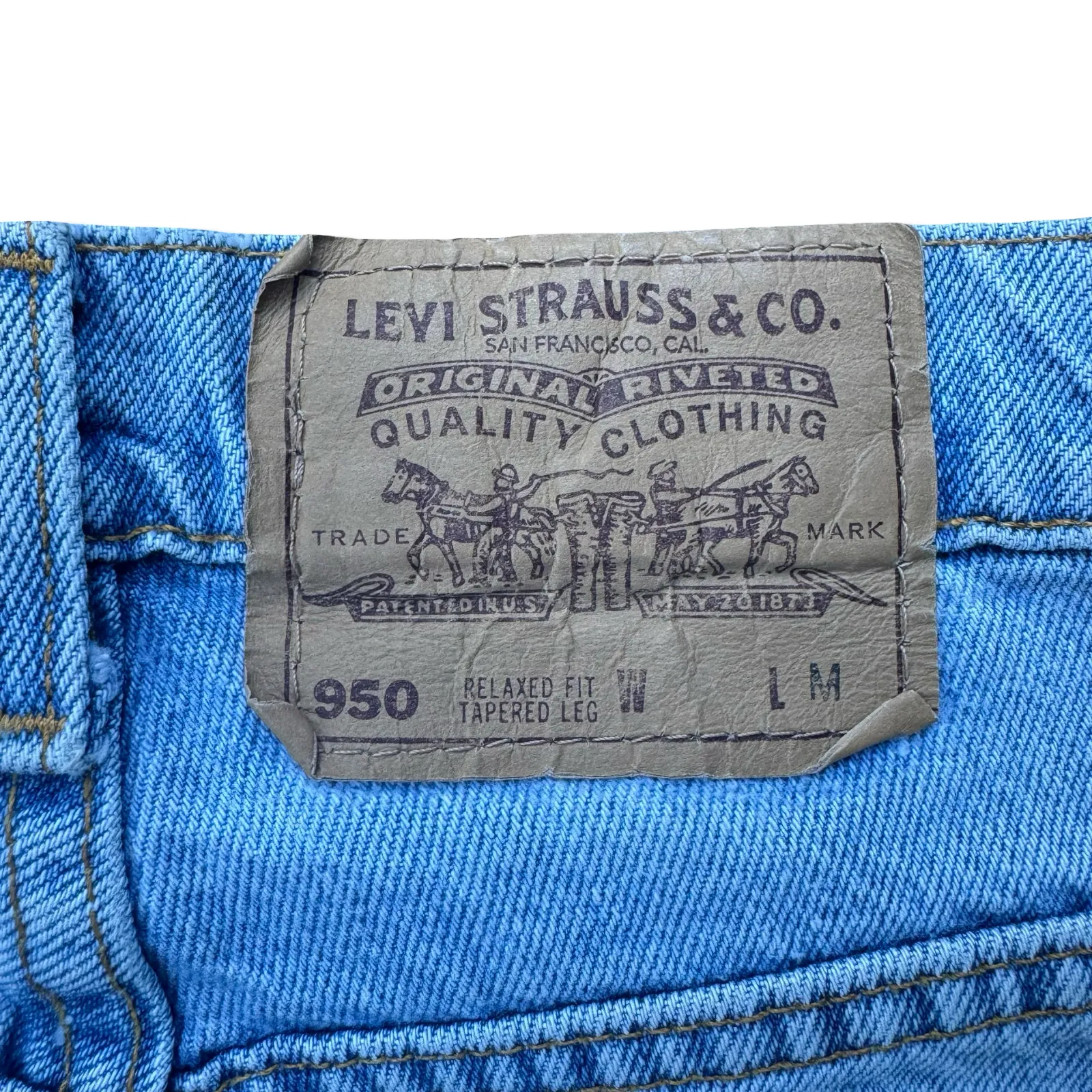 Vintage Levi’s 950 Women’s Blue Jeans 7 MED USA Made Relaxed Fit Tapered Leg - Image 6