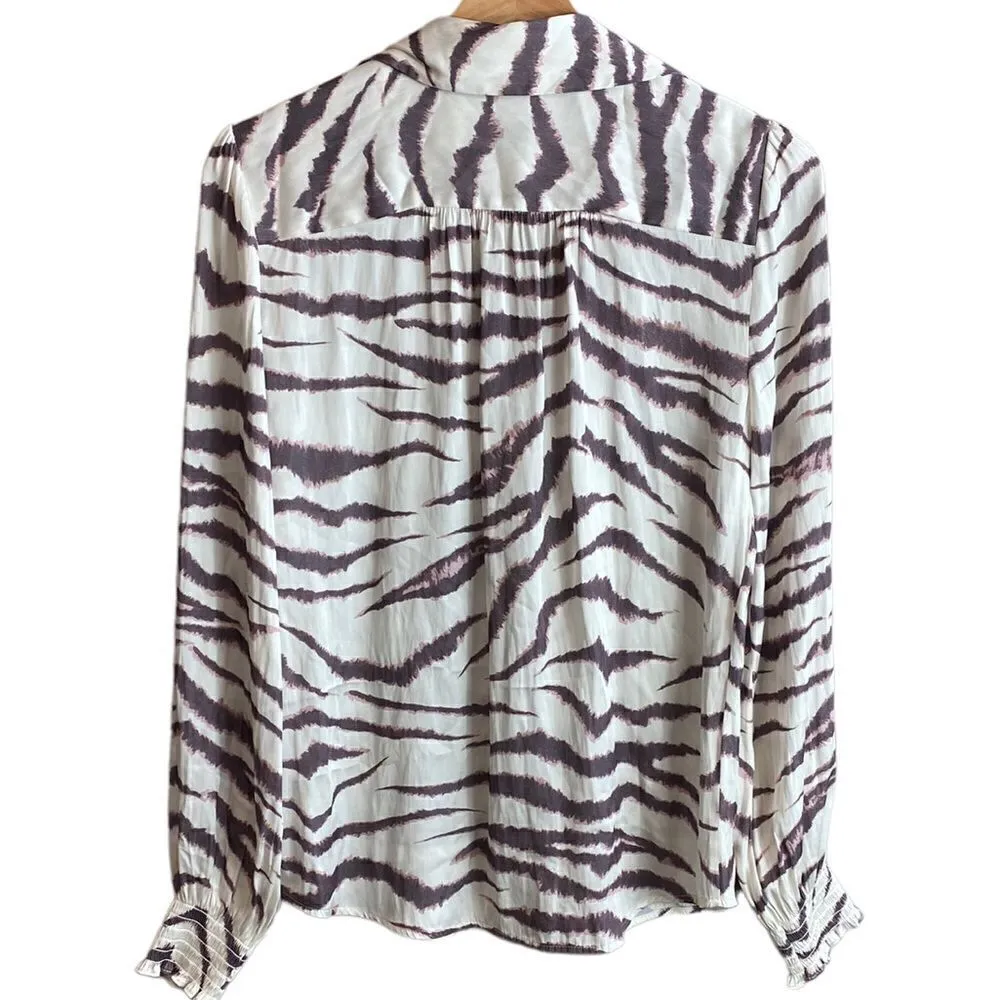 Paige  tiger print button down - Image 3