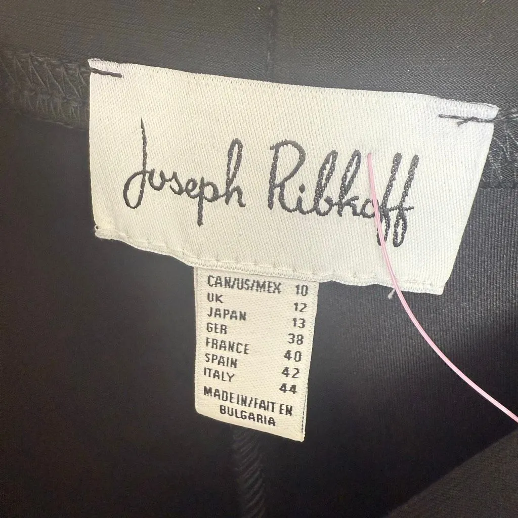 Joseph Ribkoff  Women’s 10 Black Stretchy Pull On Pants Office Core Career - Image 2