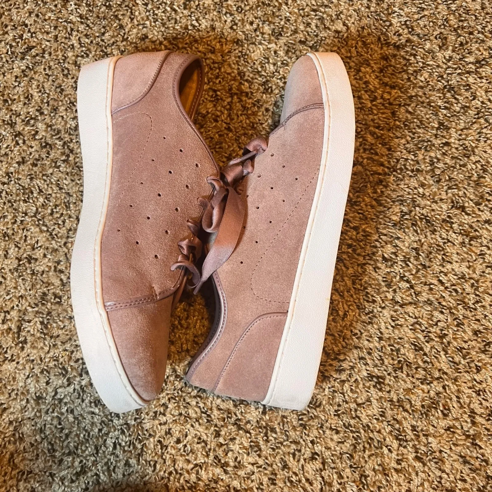 Vionic Suede Sneakers Ribbon Laces Comfort Walking Shoes Women's Size‎ 11 - Image 5