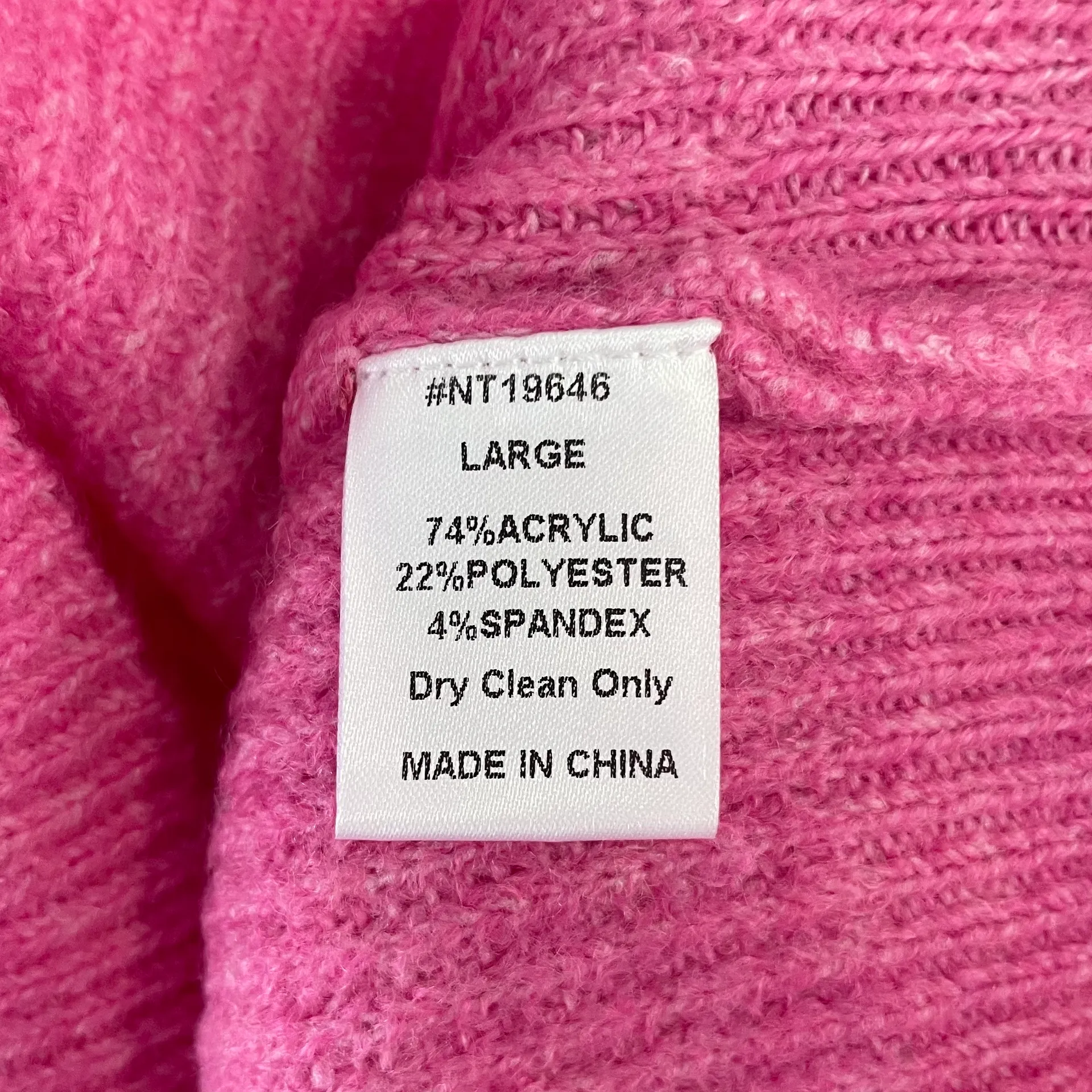 New  Ribbed Pointelle Sweater Pink - Image 13