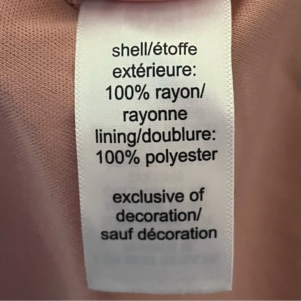 Maurice’s Light Pink Button Front Puff Sleeve Mini Dress Feminine Romantic XXL - Image 5