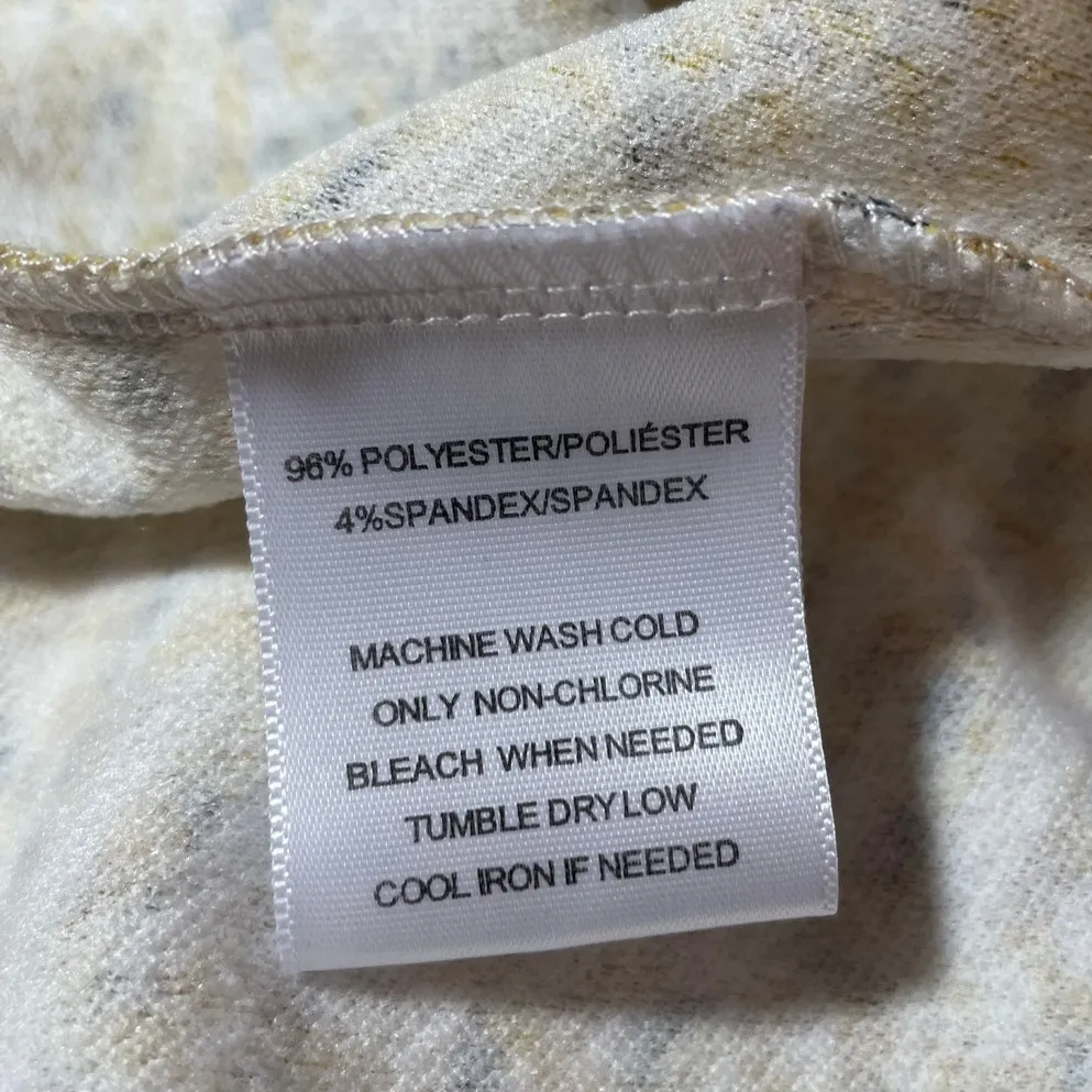 Sag Harbor Women Tunic Top 2X Yellow Whimsical Stretch Comfort Office Travel - Image 7