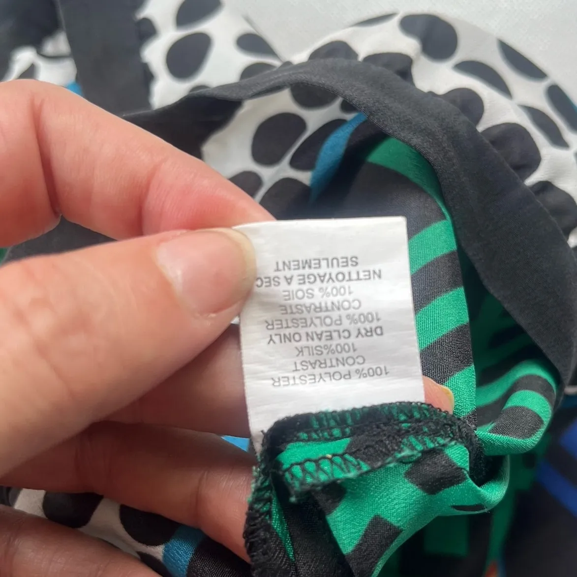 Trina Turk Sleeveless Geometric Womens Top Sz 0 Y2K Mod Retro Preppy Polka Dots - Image 15