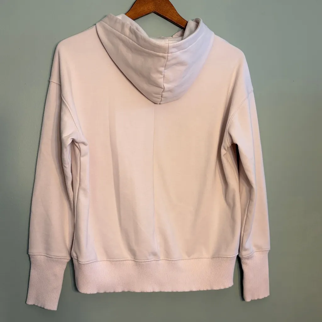 Apana Size Medium Light Pink Pullover Hoodie with Thumb Holes - Image 5