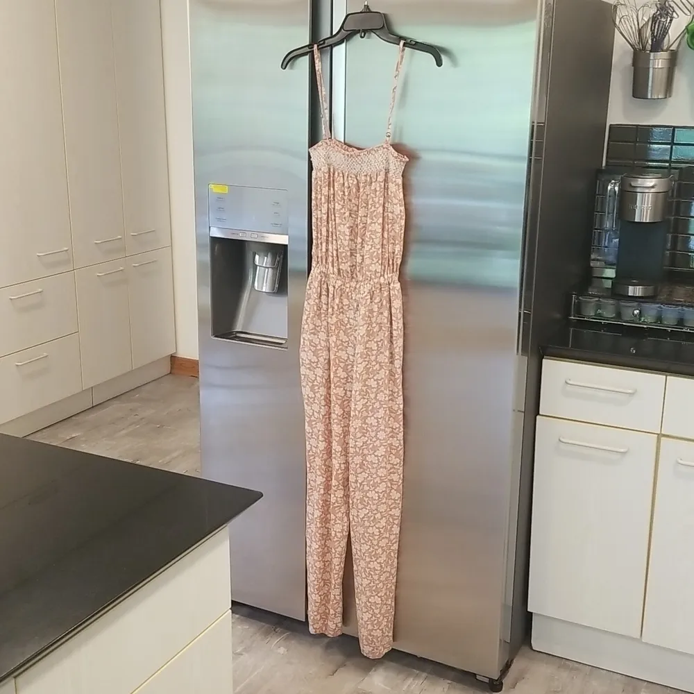 💕FAHERTY💕 Renata Floral Jumpsuit ~ Coral Nusa Floral Small S NWT - Image 10