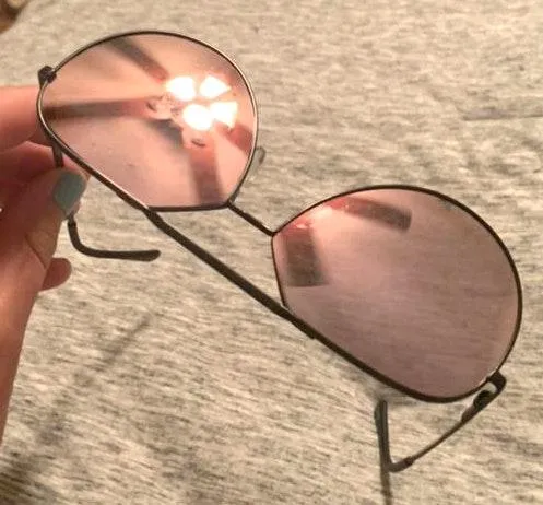 aviator style sunglasses Purple - Image 5