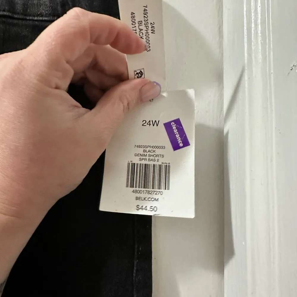 True Craft Black Bermuda Shorts in 24W NWT - Image 2