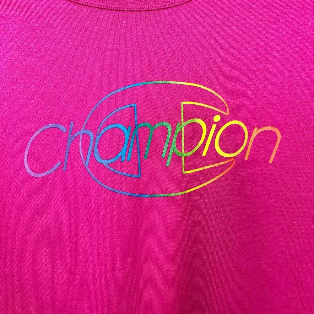 Champion Rainbow Logo T-Shirt S - Image 2