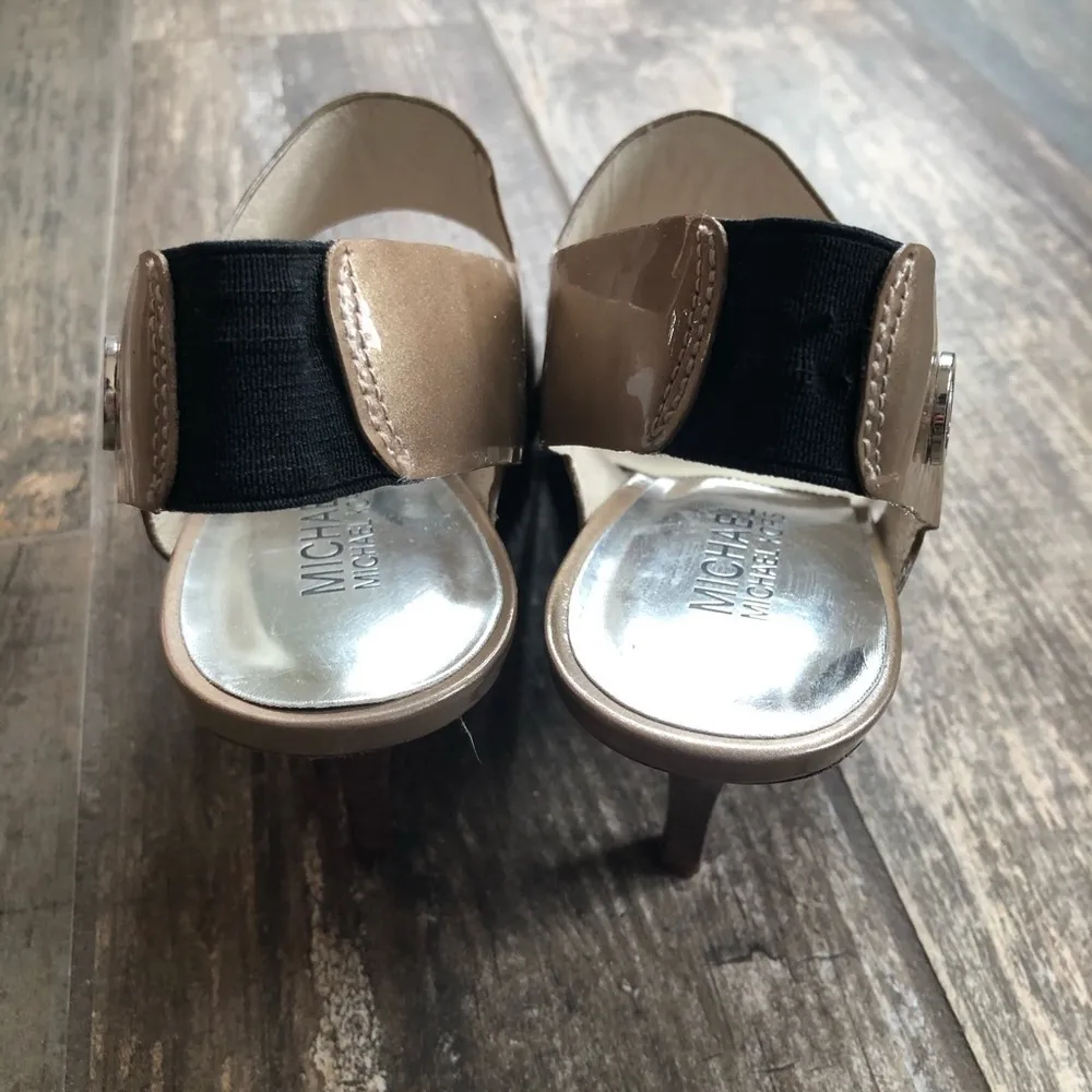 MICHAEL Michael Kors Leather Strappy Heels Size 8.5 - Image 6