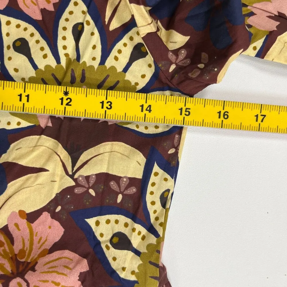 NWOT Farm Rio Ainika Chill Mini Dress Floral Womens Sz XXS Puff sleeves ruffle - Image 15