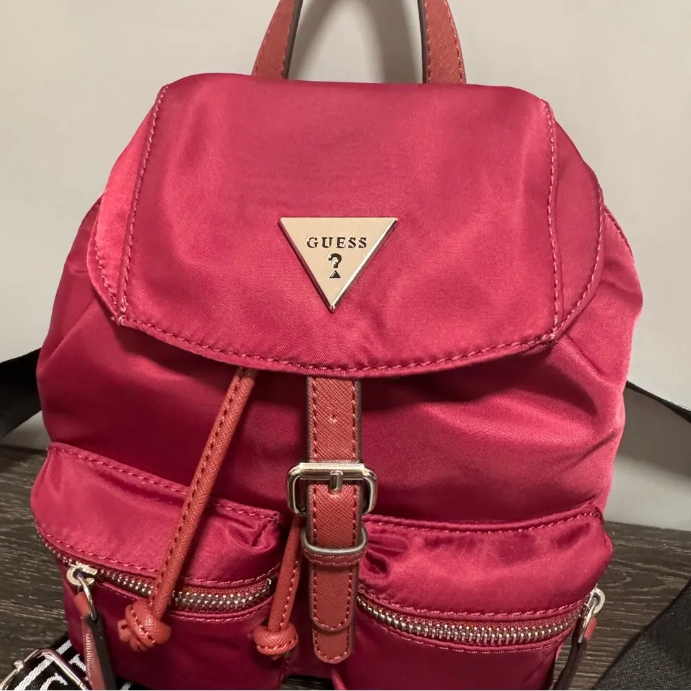 NWT  Rucksack Women’s Nylon Backpack In Wine Small - Image 5