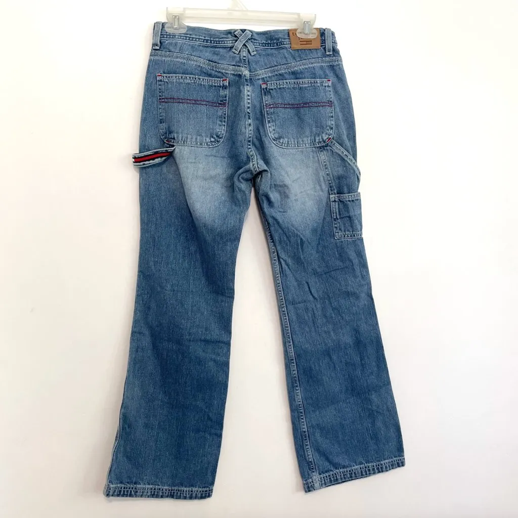 VINTAGE VTG TOMMY JEANS TOMMY HILFIGER Carpenter Jean Medium Wash Y2K 00s Preppy - Image 12