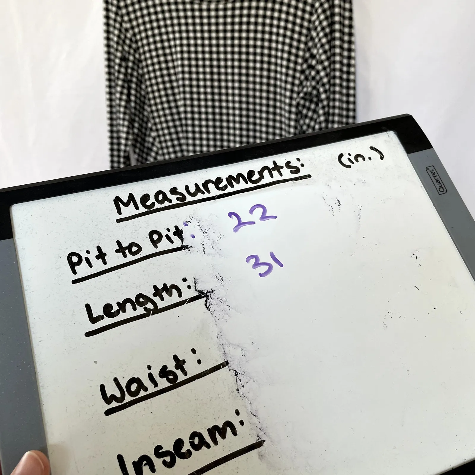 J.Jill wearever collection black white checkered long sleeved dress women's LT Size L - Image 5